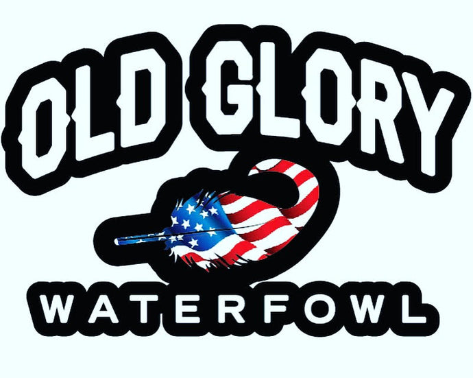 Old Glory Water Fowl Sticker
